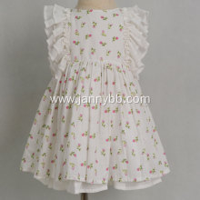 Wholesale cotton fabric floral girls princess dress